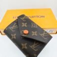 Louis Vuitton Victorine Trifold Wallet Monogram Orange Snap