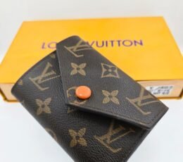 Louis Vuitton Victorine Trifold Wallet Monogram Orange Snap