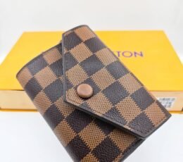 Louis Vuitton Victorine Wallet Damier Ebene Brown Snap