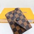Louis Vuitton Victorine Wallet Damier Ebene Black Snap