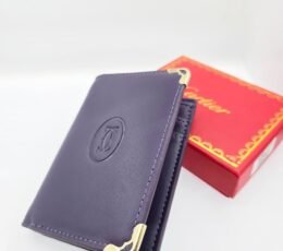 Cartier Must de Cartier Bifold Cardholder Purple Gold