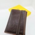Fendi FF Monogram Chocolate Brown Leather Magic Wallet