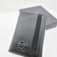 Philipp Plein Jet Black Leather Magic Wallet