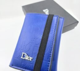 Royal Blue Embossed Elastic Wallet