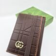 Chocolate Grid Elastic Wallet