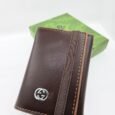 Chestnut Smooth Elastic Wallet