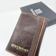 Mocha Script Embossed Wallet