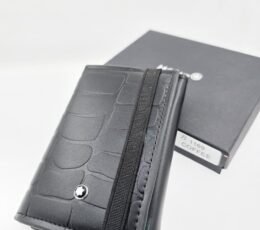 Midnight Croc Elastic Wallet