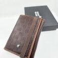 Espresso Grid Elastic Wallet
