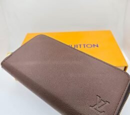 Mocha Zip Around Long Wallet