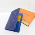 Royal Blue Monogram Card Wallet
