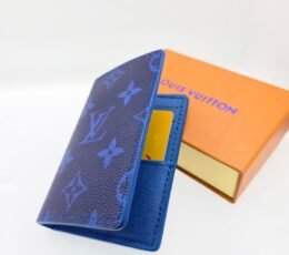 Royal Blue Monogram Card Wallet