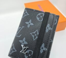 Midnight Monogram Elastic Wallet