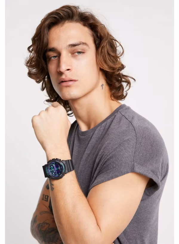 G-Shock Watch Analog Digital Wrist GA-100BL-1 - Image 2