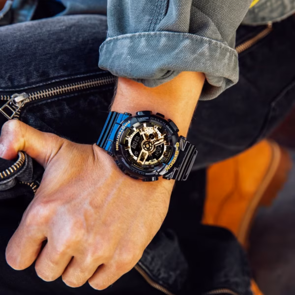G-Shock Resin Golden Dial Analog-Digital Watch for Men - GA-110GB-1ADR - Image 3