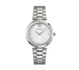 Versace Signature Sleek Stainless Steel Timepiece