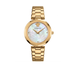 Versace Signature Sleek Stainless Steel Timepiece