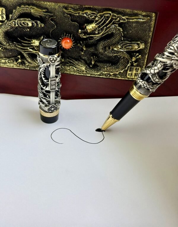 Jinhao Silver Black Dragon Pen ibi