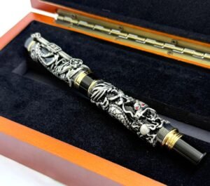 Jinhao Silver Black Dragon Pen