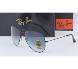Ray-Ban Aviator Style Sunglasses (Blue Black Shade)