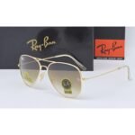 Ray-Ban Aviator Style Sunglasses (Brown Black Shade)