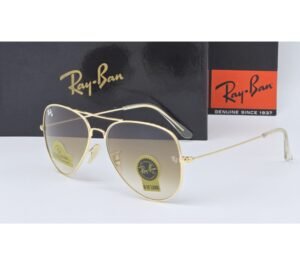 Ray-Ban Aviator Style Sunglasses (Brown Black Shade)