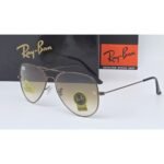 Ray-Ban Aviator Style Sunglasses (Brown Gradient Shade)
