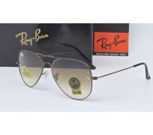 Ray-Ban Aviator Style Sunglasses (Brown Gradient Shade)