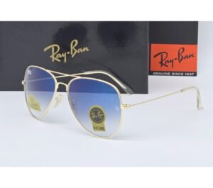 Ray-Ban Aviator Style Sunglasses (Purple Blue Shade)