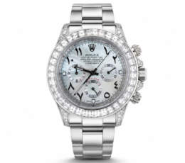 Rolex Cosmograph Daytona Premium Automatic Watch with Stone Bezel
