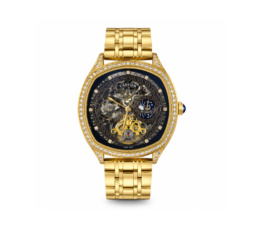 Cartier Premium Skeleton Mechanical Watch with Crystal Bezel