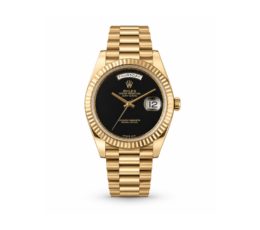 Rolex Day-Date Automatic Watch - Gold & Black