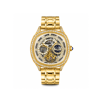 Cartier Skeleton Mechanical Watch with Crystal Bezel Automatic