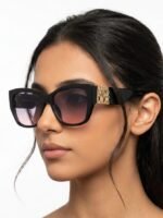 Christian Dior MissDior B1U Butterfly Black Acetate Frame Pink Gradient Lens Sunglasses