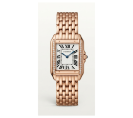 Cartier Rose Gold Ladies' Wristwatch with Diamond Bezel