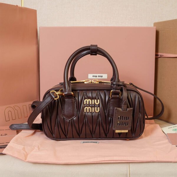 MIUMIU Medium Arcadie matelasse nappa Bag(HIGH-END GRADE) - Image 3