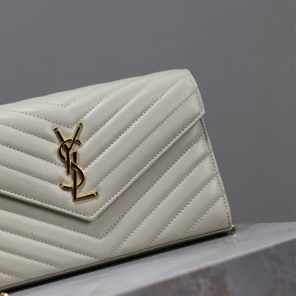 YSL cassandre chain wallet in lambskin - Image 7