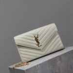 YSL cassandre chain wallet in lambskin - Image 4