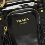 Prada Dangle medium leather top-handle bag(HIGH-END GRADE) - Image 10