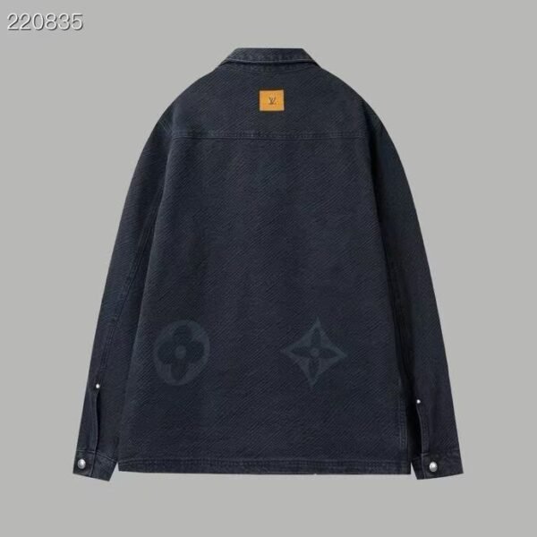 Tyler Collaboration Monogram Jacquard Spray-Dye Denim Jacket - Image 3