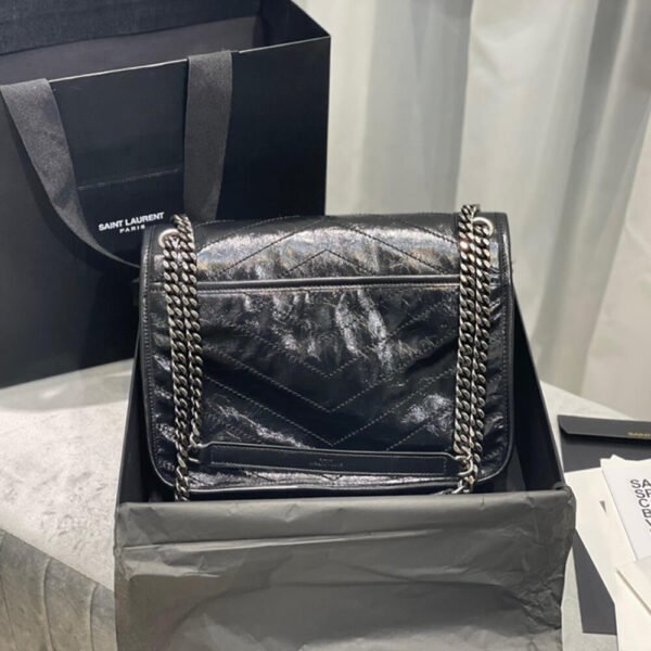 SAINT LAURENT NIKI MEDIUM IN CRINKLED VINTAGE LEATHER - Image 5