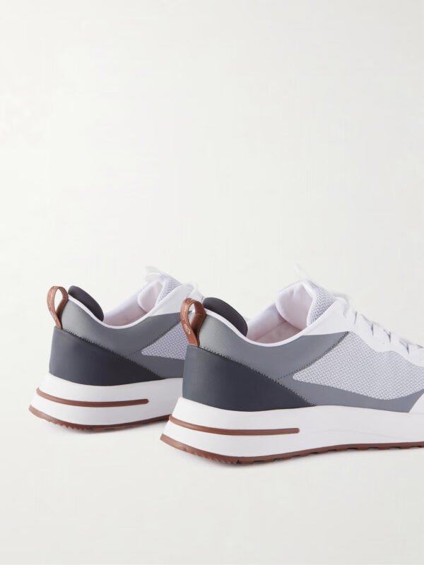 Weekend Walk Leather-Trimmed Mesh Sneakers - Image 5