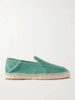 Seaside Walk Collapsible-Heel Suede Espadrilles