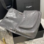SAINT LAURENT NIKI MEDIUM IN CRINKLED VINTAGE LEATHER - Image 7
