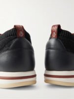 360 Flexy Leather-Trimmed Knitted Wish® Wool Sneakers - Image 9