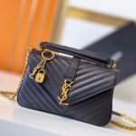 Saint Laurent College quilted-leather satchel bag - Image 3