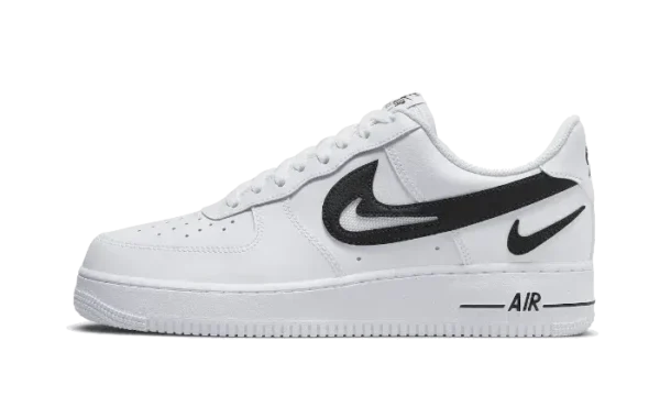 07 FM Cut Out Swoosh White Black - Image 2