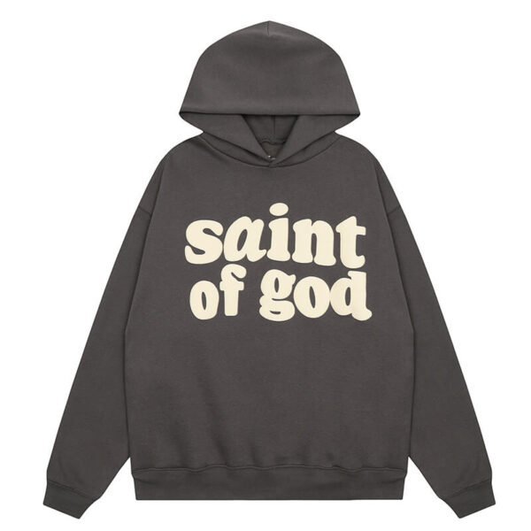FO G x Saint Michael Hoodie Grey - Image 2