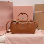 MIUMIU Medium Arcadie Leather Bag(HIGH-END GRADE) - Image 6