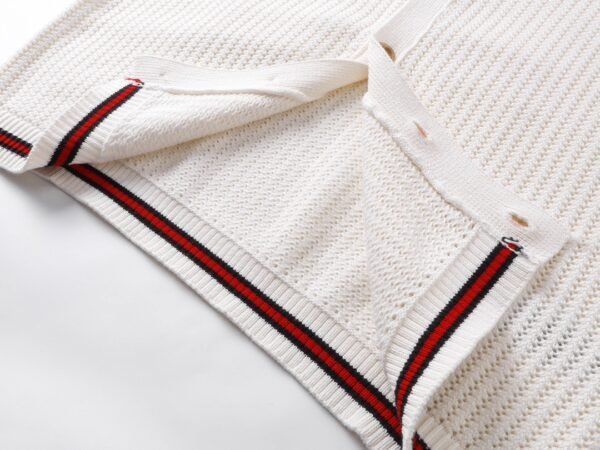 2024SS Wool & Cashmere Blend Ribbed Knit Cardigan - Image 6